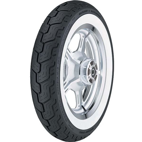 Anvelopa pentru chopper cruiser DUNLOP MH90-21 TL 54H D402 Fata MWW (PERETE ALB MEDIU)