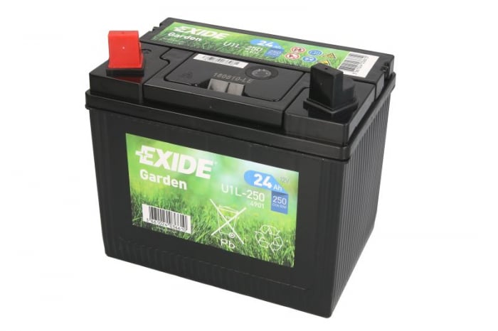 Baterie moto Acid fara intretinere EXIDE 12V 24Ah 250A L+ 197x132x186 4901