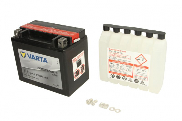 Baterie moto AGM/fara intretinere VARTA 12V 10Ah 150A L+ 152x88x131 Incarcare uscata cu acid [1]