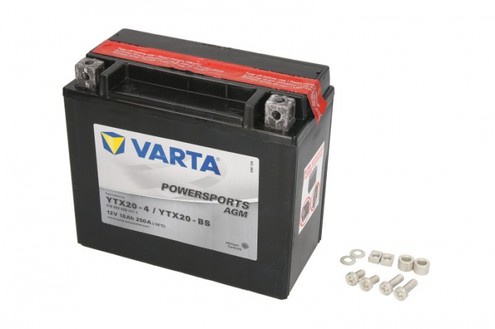 Baterie moto AGM fara intretinere VARTA POWERSPORTS 12V 18Ah 250A L+ 177x88x156