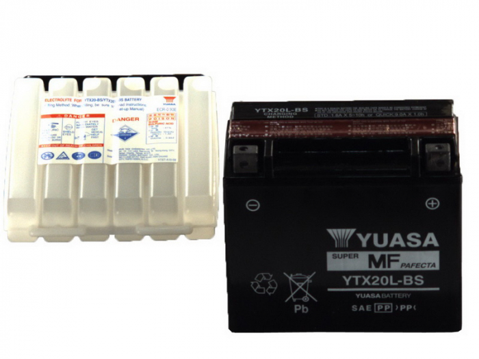 Baterie AGM fara intretinere YUASA 12V 18Ah 270A R+ 175x87x155 Incarcare uscata cu acid