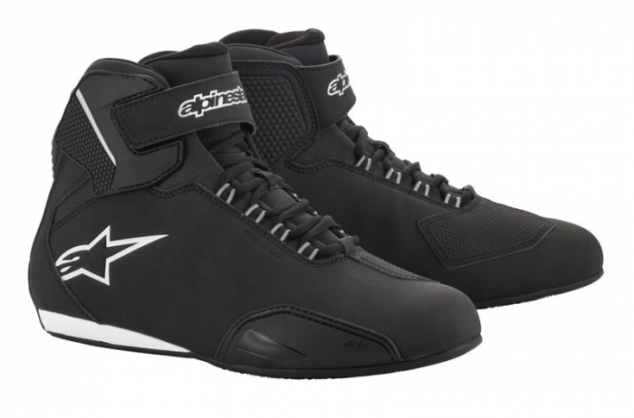 Bocanci piele touring STELLA SEKTOR WP ALPINESTARS culoare negru silver marime 5 5