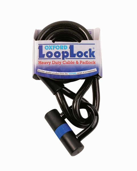 Cablu armat cu lacat "Loop Lock" 10mmx2.0m, Fumuriu [1]