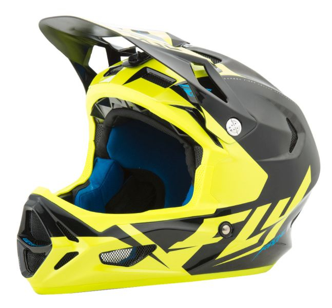 Casca bike FLY WERX culoarea negru fluorescent galben, marimea M