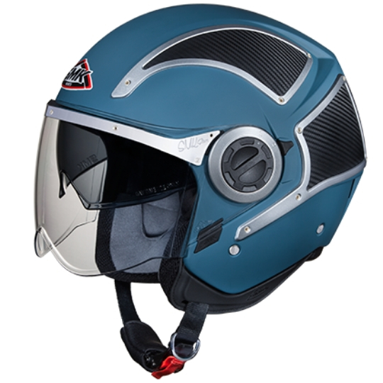 Casca moto scuter SMK PHOENIX MATT BLUE MA5CA culoarea albastru mat, marimea S unisex