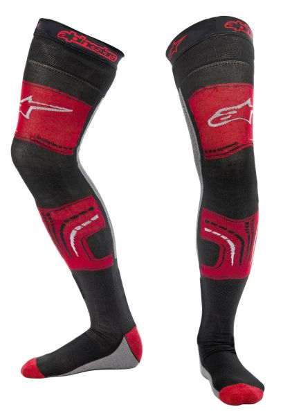 Ciorapi KNEE BRACE ALPINESTARS MX culoare negru gri rosu, marime 2XL; L; XL