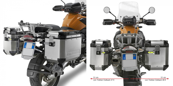 Cutii laterale metal GIVI OUTBACK BMW R1200GS 2004-2012