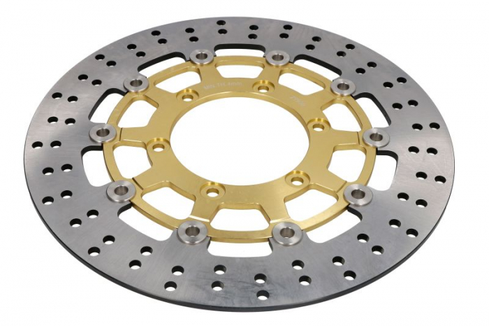 Disc de frana plutind fata, 310 102x5mm 6x120mm, diametru de montare 8,4mm, inaltime (distantare) 0 (auriu) se potriveste: Suzuki GSX-R 1000 600 750 2008-2017