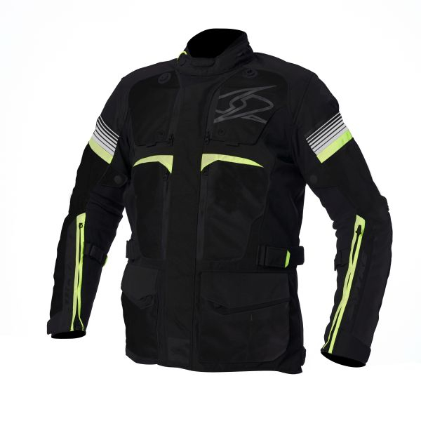 Geaca touring SPYKE EQUATOR DRY TECNO culoare antracit negru fluorescent yellow marime 46