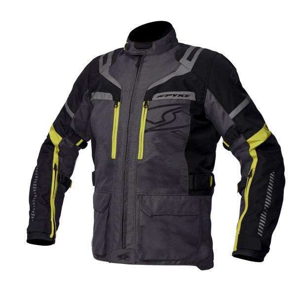 Geaca touring SPYKE MERIDIAN DRY TECNO culoare antracit negru fluorescent yellow marime 60