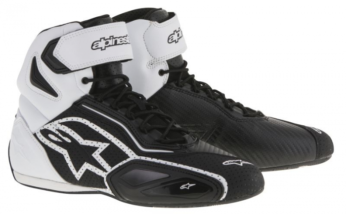 Ghete piele Casual FASTER 2 VENTED ALPINESTARS culoare negru alb, marime 12