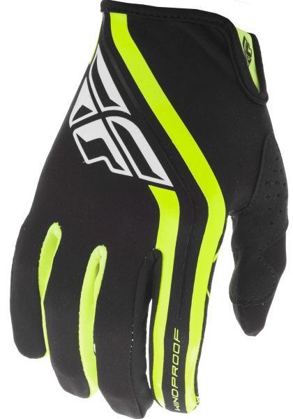 Manusi cross enduro FLY RACING WINDPROOF Lite culoare negru fluorescent, marime 7