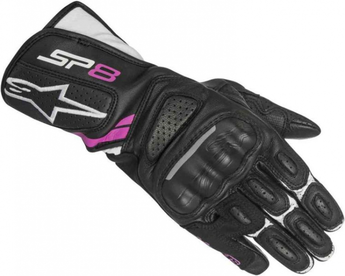 Manusi ALPINESTARS STELLA SP-8 V2 Manusiculoare negru fuchsia alb marime XS ankle protector chip