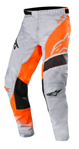 Pantaloni cross enduro ALPINESTARS MX RACER SUPERMATIC culoare fluorescent gri portocaliu, marime 30