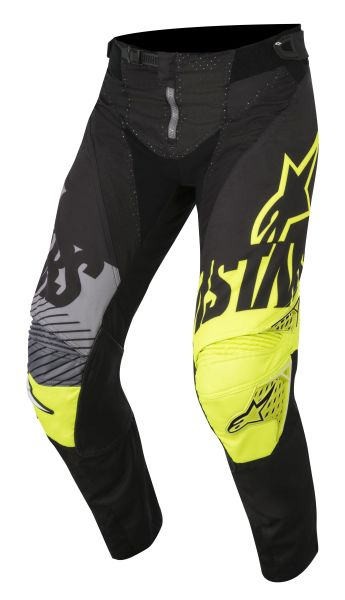 Pantaloni cross enduro ALPINESTARS MX TECHSTAR SCREAMER culoare negru fluorescent gri galben, marime 32