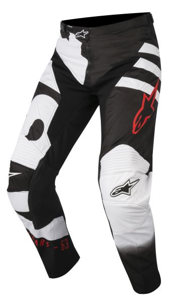 Pantaloni cross enduro ALPINESTARS MX YOUTH RACER BRAAP culoare negru rosu alb, marime 26