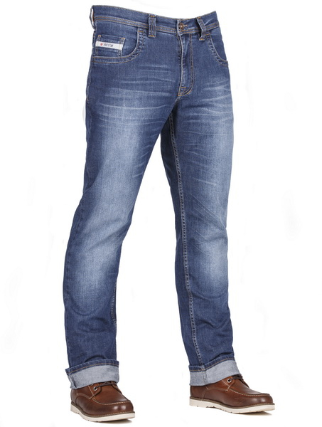 Pantaloni Jeans FREESTAR CAFE RACER lungime picioare 34 culoare albastru, marime 2XL