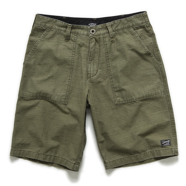 Pantaloni scurti RANK FILE ARMY ALPINESTARS culoare verde, marime 38