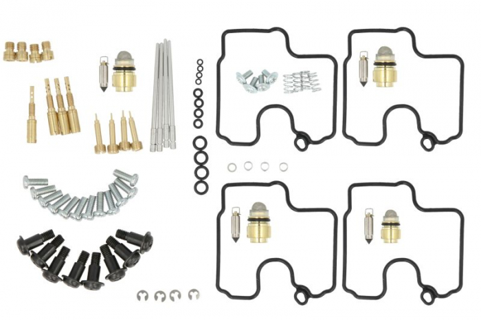 Set de reparatii carburator; Pentru numarul de carburatori 4 (pentru utilizare sportiva) se potriveste: Kawasaki ZX-6R, ZZR 600 2001-2008