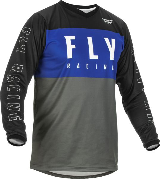 Tricou FLY RACING F-16 culoare negru albastru gri marime M