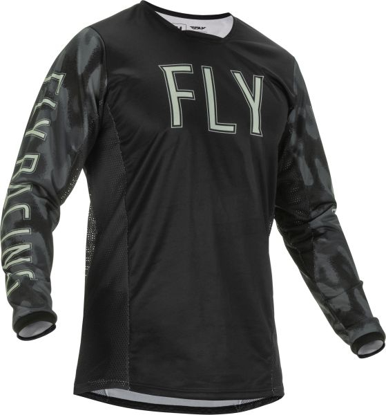 Tricou FLY RACING KINETIC SE TACTIC culoare negru camo gri marime L