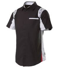 Tricou SAO PAOLO WOVEN ALPINESTARS negru, marime M