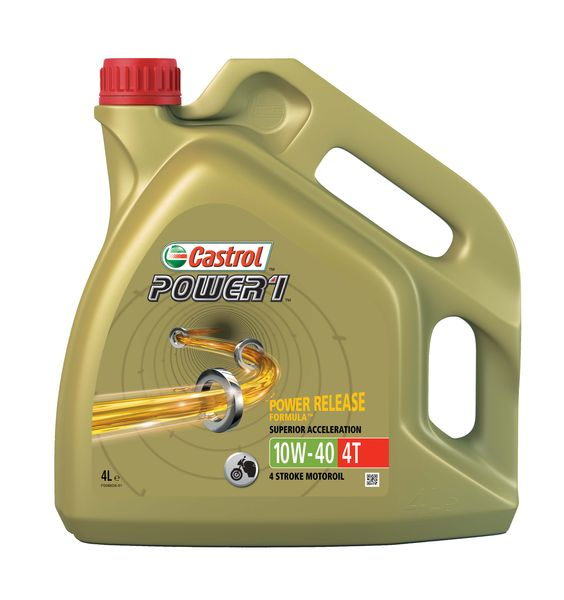 Ulei moto 4T CASTROL Power 1 SAE 10W40 4l SL JASO MA-2 semi-sintetic