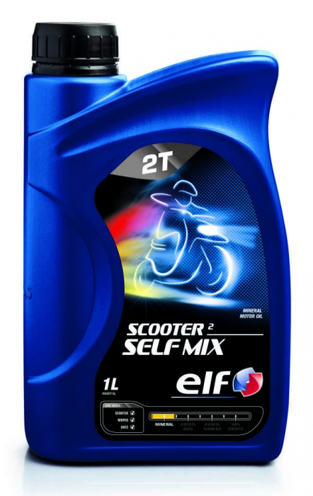 Ulei moto scuter, Elf Scooter 2 Self Mix, 1 litru ELF imagine noua 2022