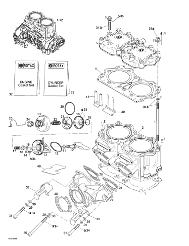 Kit Garnituri Sea Doo 957 [5]