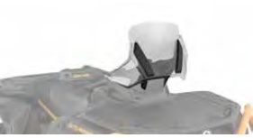 Accesorii CAN AM - Parbriz înalt reglabil Adventure Can-Am G3, 36 cm