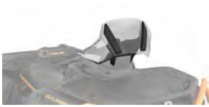 Accesorii CAN AM - Parbriz jos reglabil Adventure Can-Am G3, 25 cm
