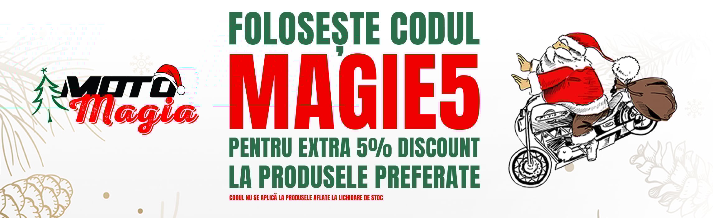 MotoMagia Sarbatorilor de Iarna - 5% DISCOUNT
