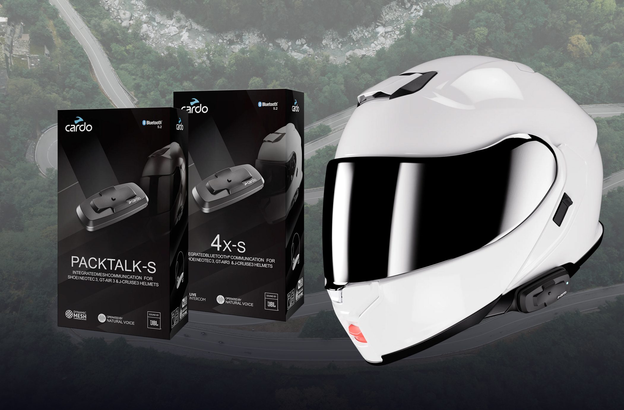 SHOEI GT-Air Cardo PACKTALK slim付き　ヘルメット SHOEI ヘルメット 火の鳥 カルドPACKTALK SLIM付き ミラーシールド付き