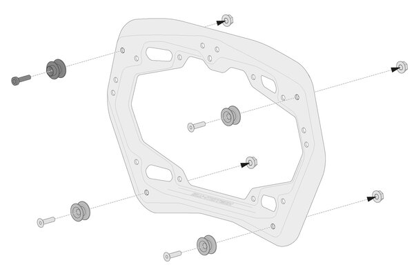 Sistem Genti Laterale Sw-Motech Aero ABS 2x25 l. pentru Yamaha Tracer 7 / GT (25-) [4]