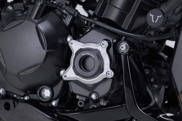 Protectie Capac Motor Negru/Argintiu Kawasaki Z1100 (25-) [3]