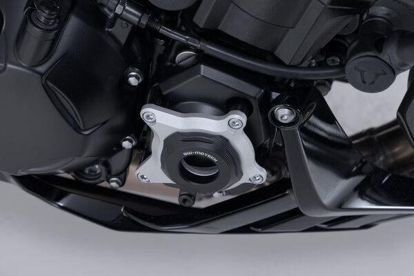 Protectie Capac Motor Negru/Argintiu Kawasaki Z1100 (25-) [4]
