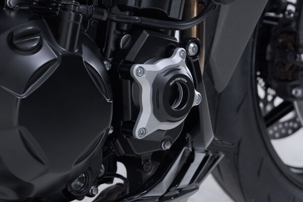 Protectie Capac Motor Negru/Argintiu Kawasaki Z1100 (25-) [6]