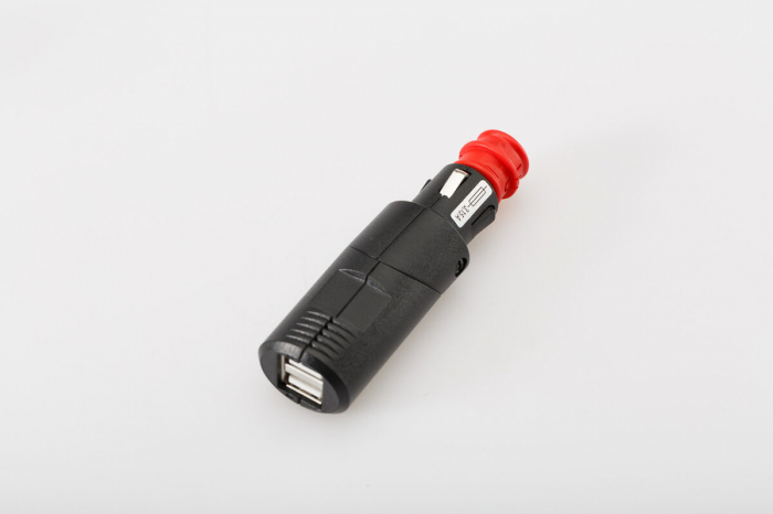 Adaptor cu 2 USB pentru priza bricheta 12 V. 2,000 mA cu corp pivotant [2]