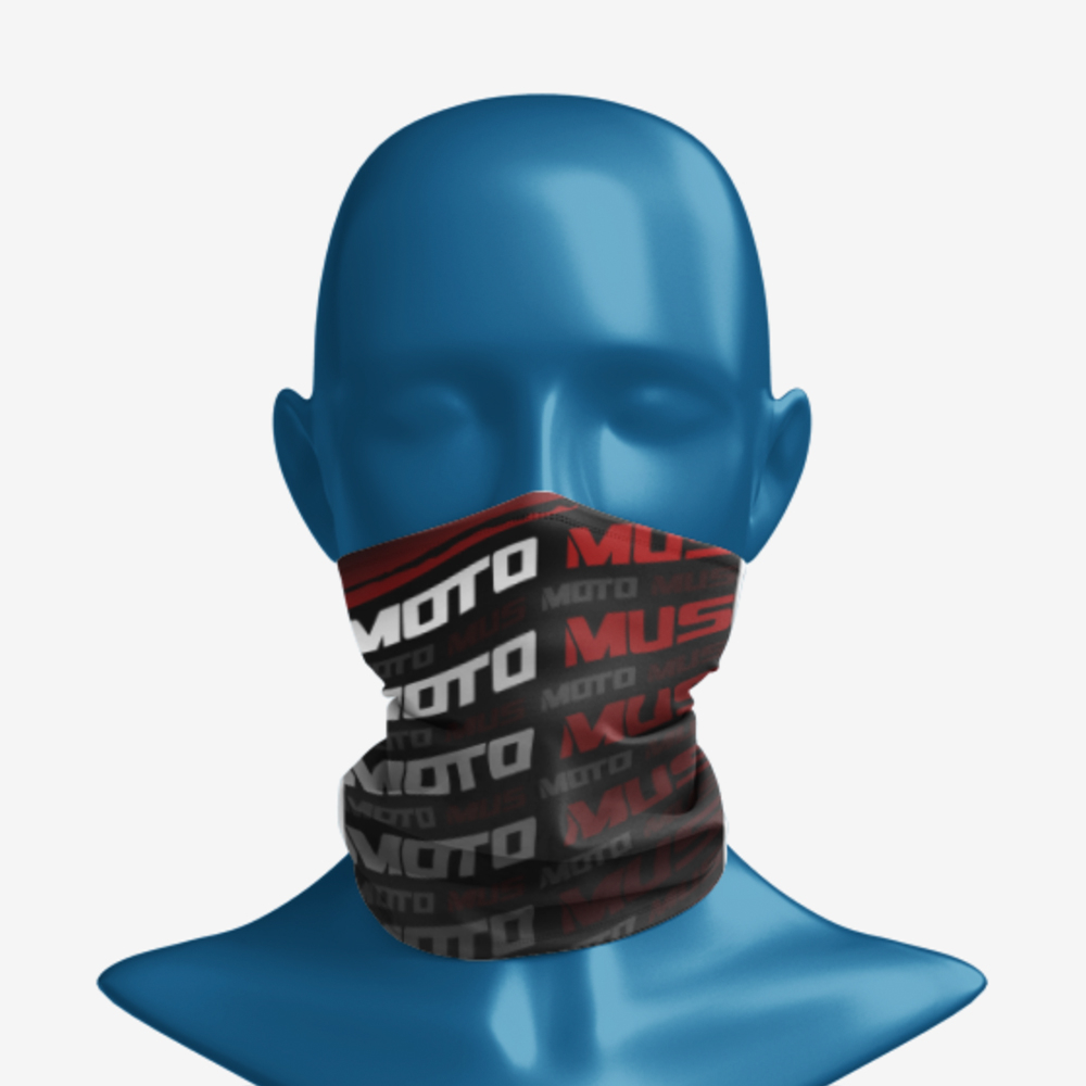 Bandana multifunctionala MOTO MUS - Negru [2]