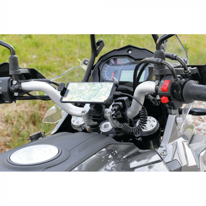 Cablu spiralat USB - Micro USB 100 cm Negru [4]