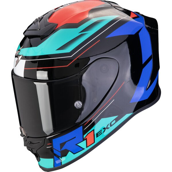Casca integrala sport SCORPION EXO-R1 EVO AIR BLAZE XL Negru/Albastru [1]