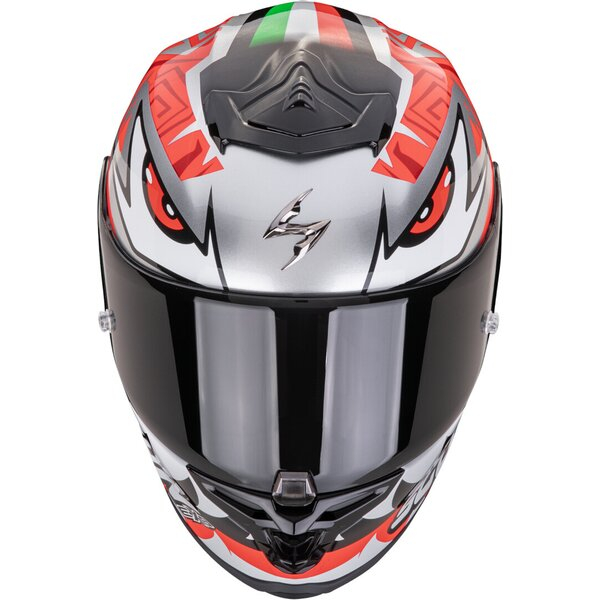 Casca integrala sport SCORPION EXO-R1 EVO AIR ZACCONE REPLICA XL Argintiu/Negru/Rosu [2]