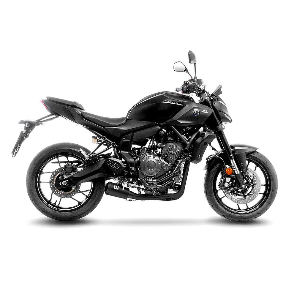 Evacuare completa LeoVince LV-10 Full Black Yamaha MT-07 / MT-07 GT / XSR 700 / YZF-R7 [2]