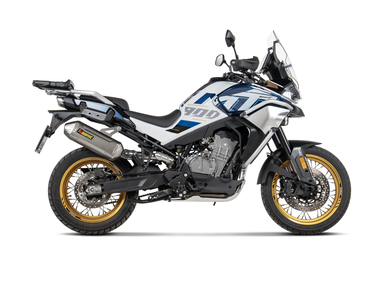 Evacuare finala Akrapovic Slip-On Line CF Moto MT 800 [2]