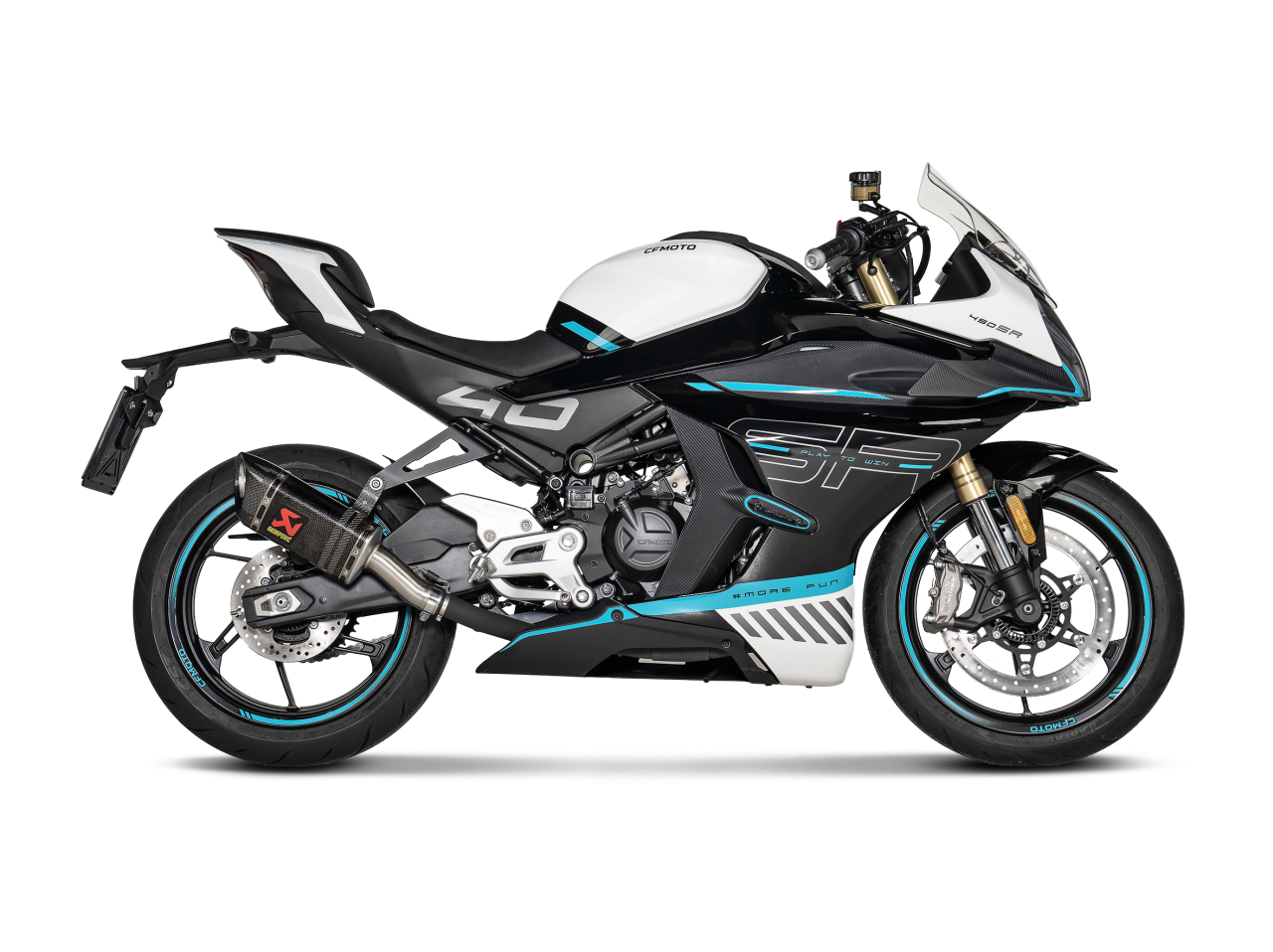 Evacuare finala Akrapovic Slip-On Line CF Moto SR S 450 [2]