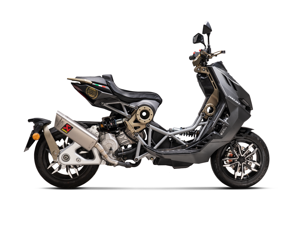 Evacuare finala Akrapovic Slip-On Line Italjet Dragster 125 / Dragster 200 [2]