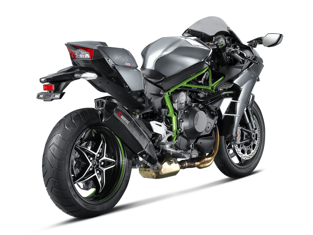 Evacuare finala Akrapovic Slip-On Line Kawasaki H2 1000 [3]