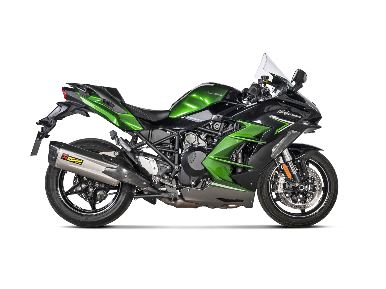Evacuare finala Akrapovic Slip-On Line Kawasaki H2 1000 SX [2]