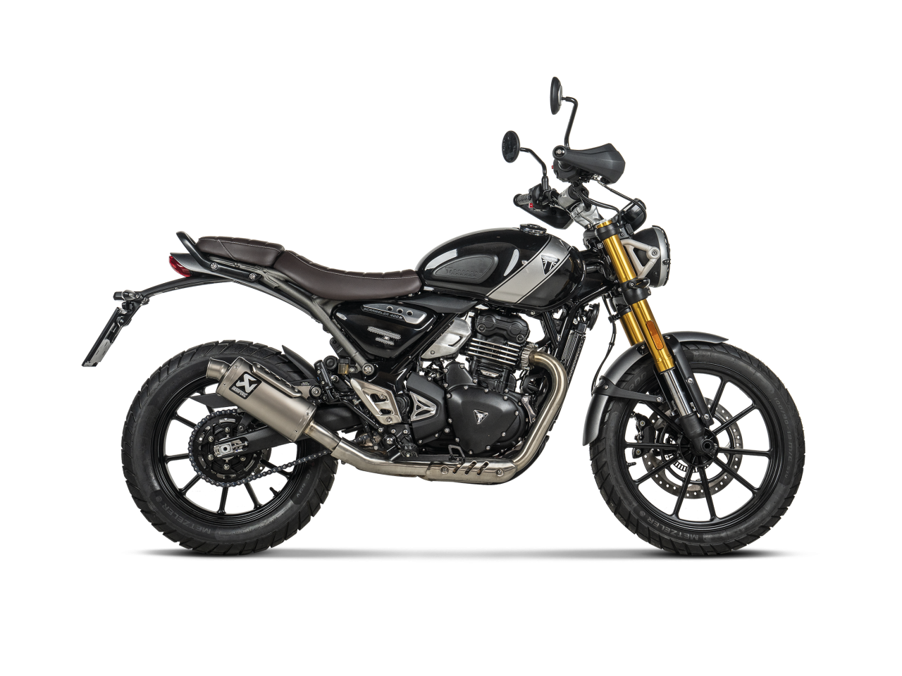 Evacuare finala Akrapovic Slip-On Line Triumph Scrambler 400 X / Speed 400 [2]