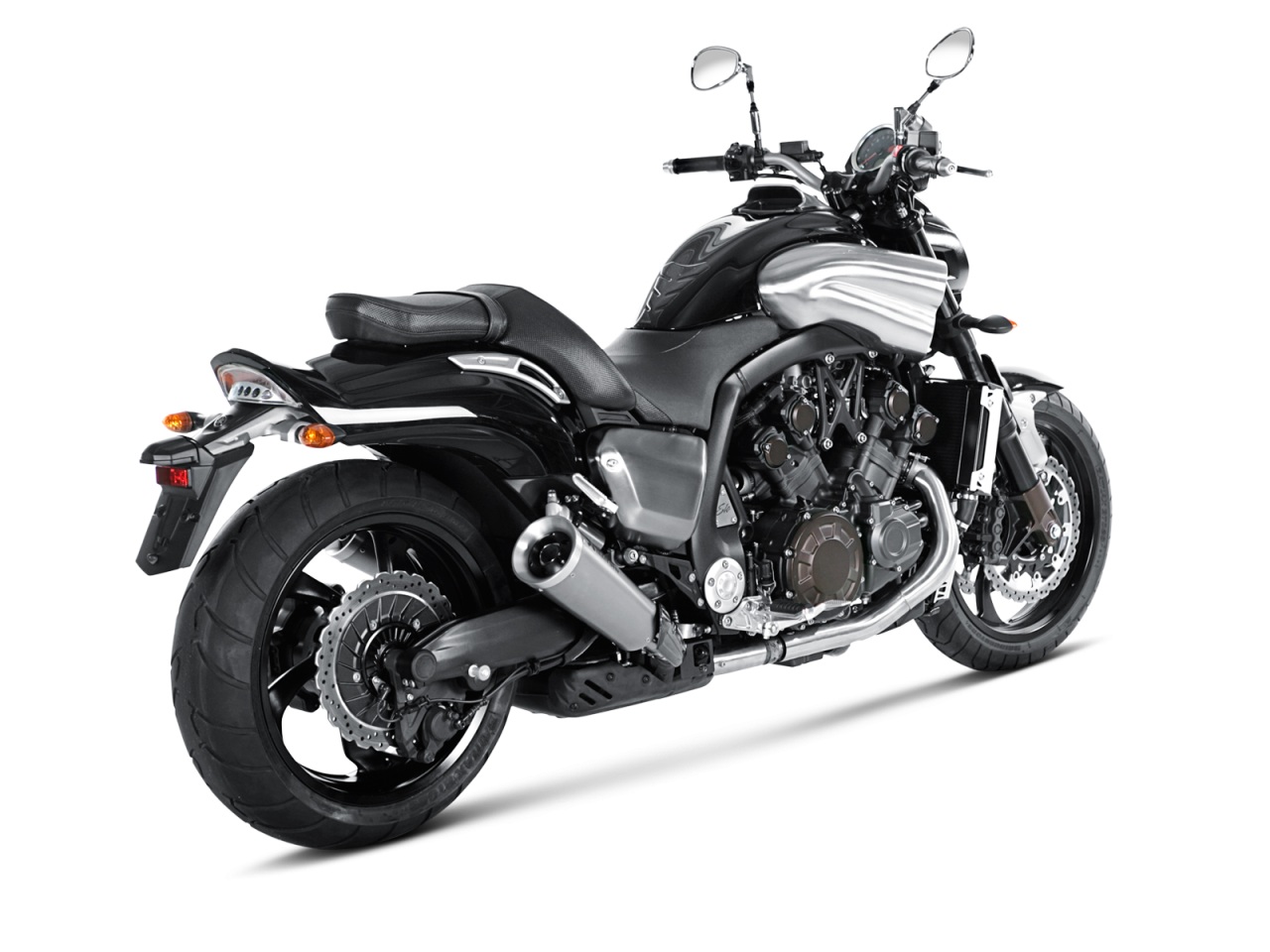 Evacuare finala Akrapovic Titanium Slip-On Line Yamaha VMX 1700 [3]